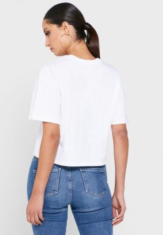 Tricouri albe Ralph Lauren cu decolteu rotund pentru femei Tricouri albe Ralph Lauren cu decolteu rotund pentru femei
