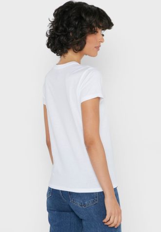 Tricouri albe Ralph Lauren cu decolteu rotund pentru femei Tricouri albe Ralph Lauren cu decolteu rotund pentru femei