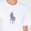 Tricouri albe Ralph Lauren cu decolteu rotund pentru femei Tricouri albe Ralph Lauren cu decolteu rotund pentru femei