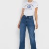 Tricouri albe Ralph Lauren cu decolteu rotund pentru femei Tricouri albe Ralph Lauren cu decolteu rotund pentru femei