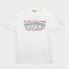 Tricouri albe Ralph Lauren Custom Slim Fit Polo Country pentru bărbați Tricouri albe Ralph Lauren Custom Slim Fit Polo Country pentru bărbați