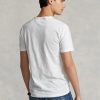 Tricouri albe Ralph Lauren Custom Slim Fit Polo Country pentru bărbați Tricouri albe Ralph Lauren Custom Slim Fit Polo Country pentru bărbați