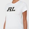 Tricouri albe Ralph Lauren Graphic Crew Gate pentru damă Tricouri albe Ralph Lauren Graphic Crew Gate pentru damă