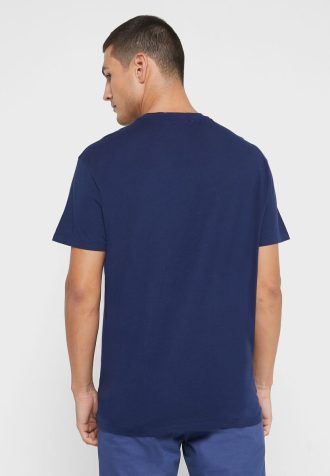 Tricouri cu gât crew cu imprimeu Ralph Lauren pentru bărbați bleumarin Tricouri cu gât crew cu imprimeu Ralph Lauren pentru bărbați bleumarin