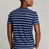 Tricouri din bumbac moale cu dungi Ralph Lauren, personalizate, pentru bărbați Tricouri din bumbac moale cu dungi Ralph Lauren, personalizate, pentru bărbați