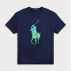 Tricouri din jerseu Big Pony pentru bărbați, Ralph Lauren, cu ajustare clasică Tricouri din jerseu Big Pony pentru bărbați, Ralph Lauren, cu ajustare clasică