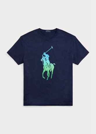 Tricouri din jerseu Big Pony pentru bărbați, Ralph Lauren, cu ajustare clasică Tricouri din jerseu Big Pony pentru bărbați, Ralph Lauren, cu ajustare clasică