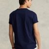 Tricouri din jerseu de greutate grea Ralph Lauren pentru bărbați bleumarin Tricouri din jerseu de greutate grea Ralph Lauren pentru bărbați bleumarin