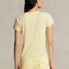 Tricouri galbene din bumbac organic Ralph Lauren pentru damă