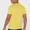 Tricouri galbene pentru bărbați, Ralph Lauren, cu logo-ul pieptului, cu gâtul rotund Tricouri galbene pentru bărbați, Ralph Lauren, cu logo-ul pieptului, cu gâtul rotund