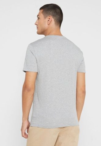 Tricouri gri pentru bărbați cu logo Ralph Lauren, cu decolteu rotund Tricouri gri pentru bărbați cu logo Ralph Lauren, cu decolteu rotund