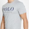 Tricouri gri pentru bărbați cu logo Ralph Lauren, cu decolteu rotund Tricouri gri pentru bărbați cu logo Ralph Lauren, cu decolteu rotund