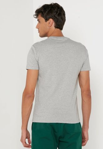 Tricouri gri pentru bărbați Ralph Lauren cu imprimeu cu gât crew Tricouri gri pentru bărbați Ralph Lauren cu imprimeu cu gât crew