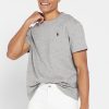 Tricouri gri Ralph Lauren Essential Crew Gât pentru bărbați Tricouri gri Ralph Lauren Essential Crew Gât pentru bărbați