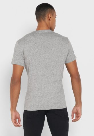 Tricouri gri Ralph Lauren Essential Crew Gât pentru bărbați Tricouri gri Ralph Lauren Essential Crew Gât pentru bărbați