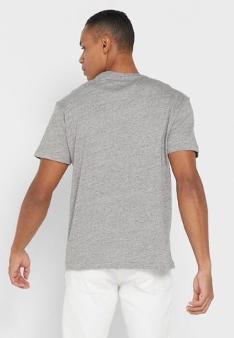 Tricouri gri Ralph Lauren Essential Crew Gât pentru bărbați Tricouri gri Ralph Lauren Essential Crew Gât pentru bărbați