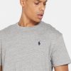 Tricouri gri Ralph Lauren Essential Crew Gât pentru bărbați Tricouri gri Ralph Lauren Essential Crew Gât pentru bărbați