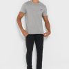 Tricouri gri Ralph Lauren Essential Crew Gât pentru bărbați