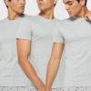 Tricouri gri Ralph Lauren pentru bărbați, pachet de 3 asortate, cu gât crew