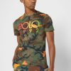 Tricouri multicolore pentru bărbați Ralph Lauren Camo Crew Gate Tricouri multicolore pentru bărbați Ralph Lauren Camo Crew Gate