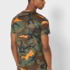 Tricouri multicolore pentru bărbați Ralph Lauren Camo Crew Gate Tricouri multicolore pentru bărbați Ralph Lauren Camo Crew Gate