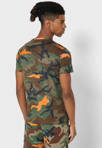 Tricouri multicolore pentru bărbați Ralph Lauren Camo Crew Gate Tricouri multicolore pentru bărbați Ralph Lauren Camo Crew Gate