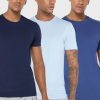 Tricouri multicolore pentru bărbați Ralph Lauren, pachet de 3 asortate, cu gât crew