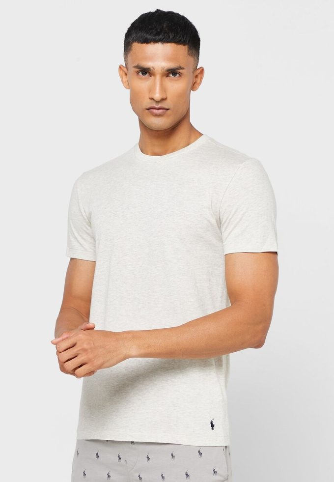 Tricouri multicolore pentru bărbați Ralph Lauren, pachet de 3 asortate, cu gât crew