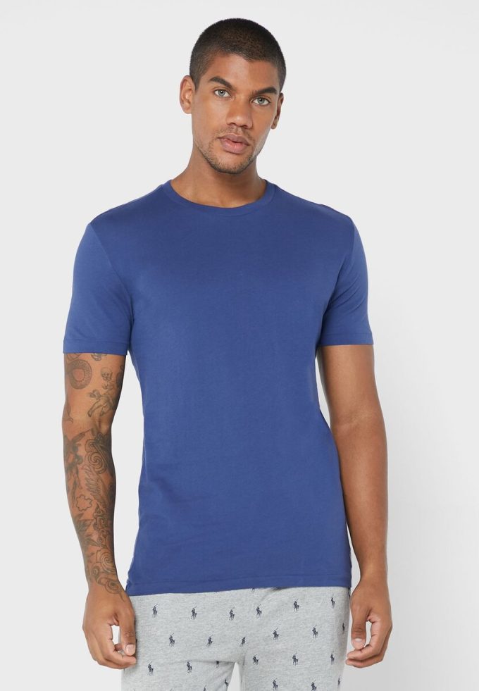 Tricouri multicolore pentru bărbați Ralph Lauren, pachet de 3 asortate, cu gât crew