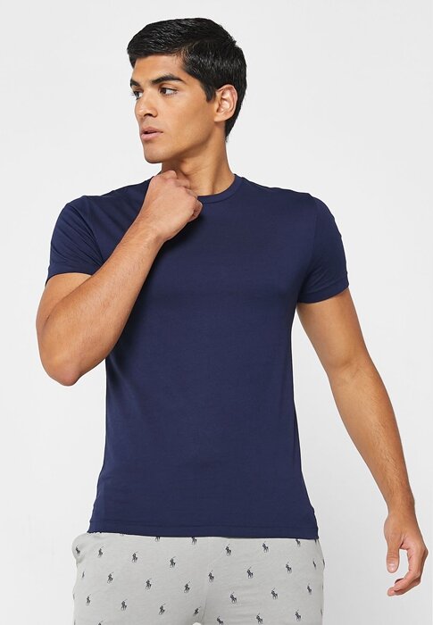 Tricouri multicolore pentru bărbați Ralph Lauren, pachet de 3 asortate, cu gât crew