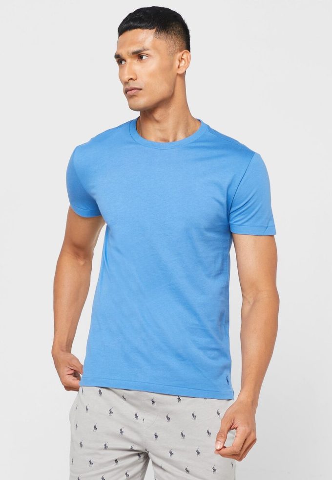 Tricouri multicolore pentru bărbați Ralph Lauren, pachet de 3 asortate, cu gât crew