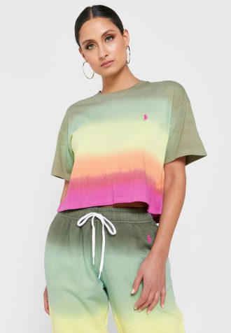 Tricouri multicolore Ralph Lauren cu decolteu rotund pentru femei Tricouri multicolore Ralph Lauren cu decolteu rotund pentru femei