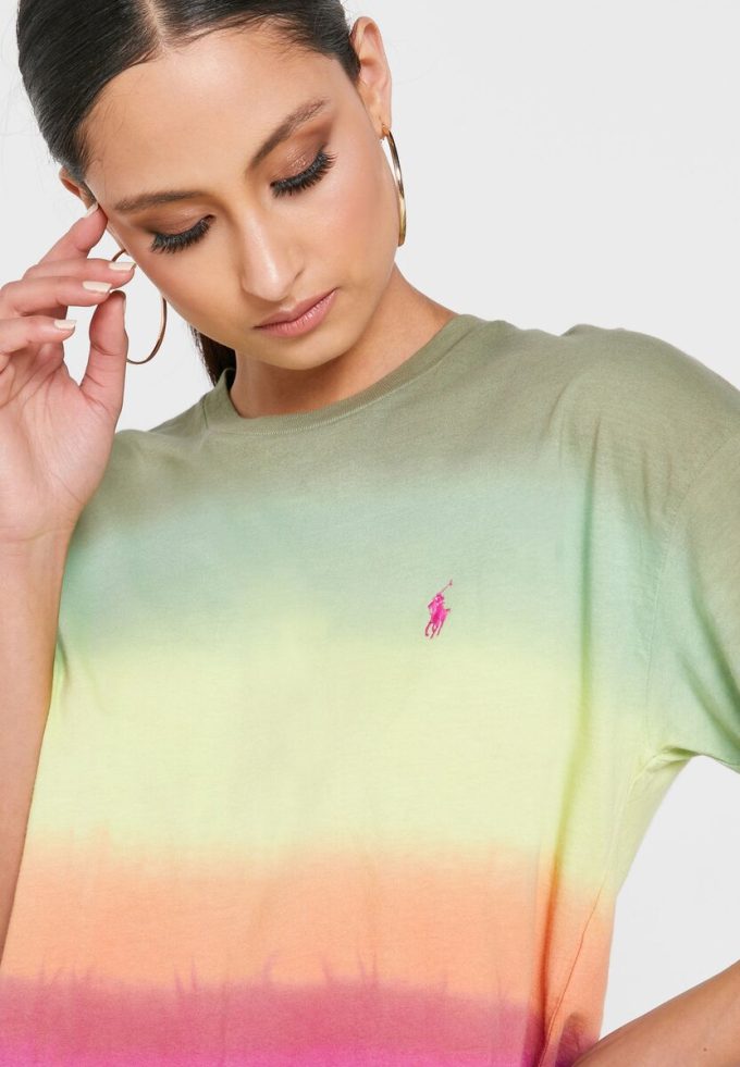 Tricouri multicolore Ralph Lauren cu decolteu rotund pentru femei