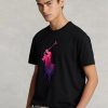 Tricouri negre Ralph Lauren Classic Fit Big Pony Jersey Tricouri negre Ralph Lauren Classic Fit Big Pony Jersey