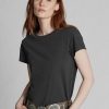 Tricouri negre Ralph Lauren, din jerseu de bumbac, cu gâtul rotund Tricouri negre Ralph Lauren, din jerseu de bumbac, cu gâtul rotund