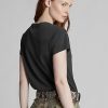 Tricouri negre Ralph Lauren, din jerseu de bumbac, cu gâtul rotund Tricouri negre Ralph Lauren, din jerseu de bumbac, cu gâtul rotund