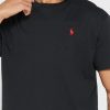 Tricouri negre Ralph Lauren Essential Crew Gate pentru bărbați Tricouri negre Ralph Lauren Essential Crew Gate pentru bărbați