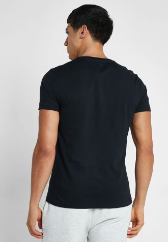 Tricouri negre Ralph Lauren Essential cu decolteu în V pentru bărbați Tricouri negre Ralph Lauren Essential cu decolteu în V pentru bărbați