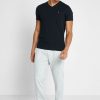 Tricouri negre Ralph Lauren Essential cu decolteu în V pentru bărbați Tricouri negre Ralph Lauren Essential cu decolteu în V pentru bărbați