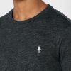 Tricouri negre Ralph Lauren pentru bărbați cu logo-ul pieptului cu decolteu triplu Tricouri negre Ralph Lauren pentru bărbați cu logo-ul pieptului cu decolteu triplu