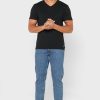 Tricouri negre Ralph Lauren pentru bărbați, pachet de 2 tricouri esențiale cu decolteu în V Tricouri negre Ralph Lauren pentru bărbați, pachet de 2 tricouri esențiale cu decolteu în V