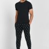 Tricouri negre Ralph Lauren pentru bărbați, pachet de 2 tricouri Essential cu gât turnat Tricouri negre Ralph Lauren pentru bărbați, pachet de 2 tricouri Essential cu gât turnat