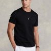 Tricouri negru pentru bărbați Ralph Lauren, personalizate, slim cu gât crew, pentru bărbați Tricouri negru pentru bărbați Ralph Lauren, personalizate, slim cu gât crew, pentru bărbați