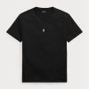 Tricouri negru pentru bărbați Ralph Lauren, personalizate, slim cu gât crew, pentru bărbați Tricouri negru pentru bărbați Ralph Lauren, personalizate, slim cu gât crew, pentru bărbați