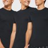 Tricouri negru Ralph Lauren pentru bărbați, pachet de 3 asortate, cu gât crew