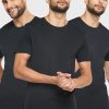 Tricouri negru Ralph Lauren pentru bărbați, pachet de 3 asortate, cu gât crew Tricouri negru Ralph Lauren pentru bărbați, pachet de 3 asortate, cu gât crew