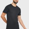 Tricouri negru Ralph Lauren pentru bărbați, pachet de 3 asortate, cu gât crew Tricouri negru Ralph Lauren pentru bărbați, pachet de 3 asortate, cu gât crew