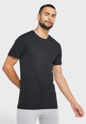 Tricouri negru Ralph Lauren pentru bărbați, pachet de 3 asortate, cu gât crew Tricouri negru Ralph Lauren pentru bărbați, pachet de 3 asortate, cu gât crew