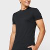 Tricouri negru Ralph Lauren pentru bărbați, pachet de 3 asortate, cu gât crew