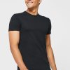 Tricouri negru Ralph Lauren pentru bărbați, pachet de 3 asortate, cu gât crew